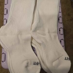 Nike White Athletic Crew Socks